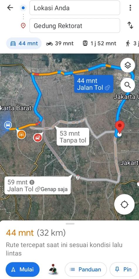 ganjil genap jakarta google map